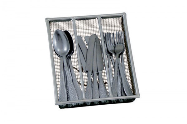 Besteckkasten gefüllt, Metall, 19-teilig made in Germany