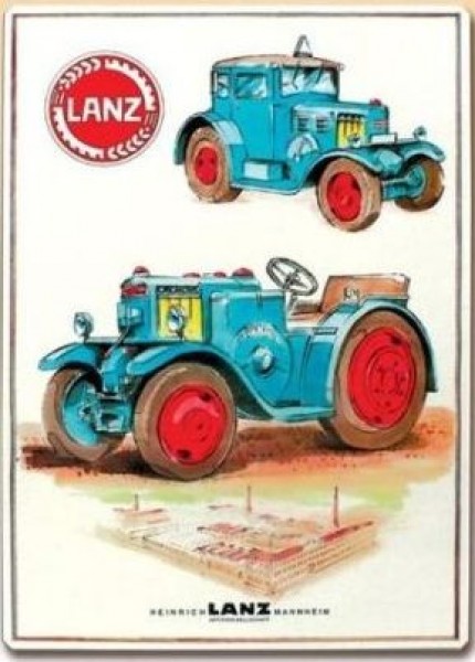 Lanz B. Blechschild A 3 Made in Tschechien