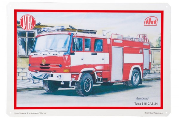 Blechschild Tatra Feuerwehr