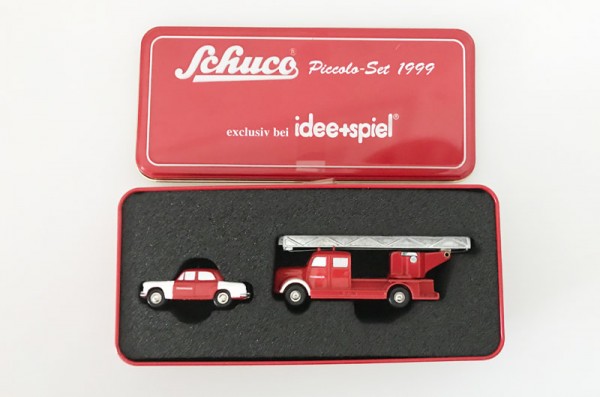 1713 IDEE+Spiel Set 1999 MB180 FW + MB Leiterwagen