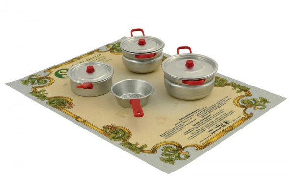 Kochgeschirr Töpfe, Pfannen 4er Set, Alu, für große Herde, Made in