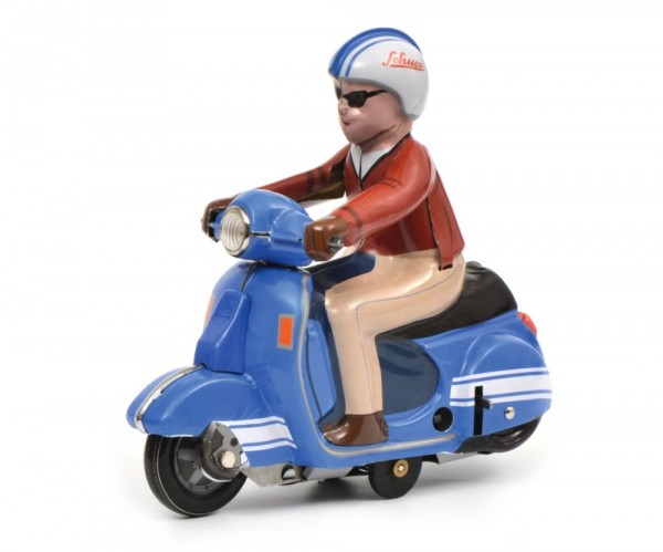 Scooter Charly, blau, Made in Hungary
